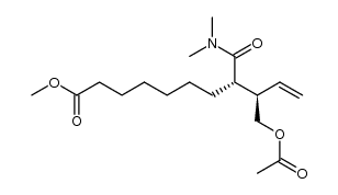 10-十一烯酸,9-[(乙酰氧基)甲基]-8-[(二甲基氨基)羰基]-,甲酯,(R*,S*)- 结构式