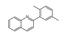 2-(2,5-二甲基苯基)喹啉 结构式
