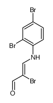 2-溴-3-(2,4-二溴苯胺基)丙-2-烯醛 结构式