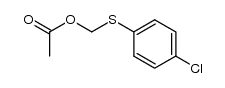 乙酸(4-氯苯硫基)甲酯 结构式