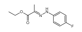 Propanoic acid, 2-(4-fluorophenylhydrazono)-, ethyl ester 结构式