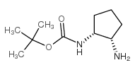 (1R,2S)-1-(Boc-氨基)-2-氨基环戊烷 结构式