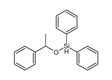 二苯基(1-苯乙氧基)硅烷 结构式