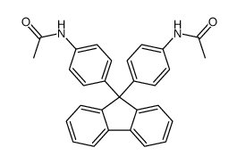 N,N'-((9H-芴-9,9-二基)二(4,1-亚苯基))二乙酰胺 结构式