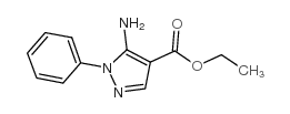 5-氨基-4-乙氧羰基-1-苯基吡唑 结构式