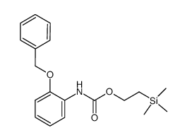 [2-(苄氧基)苯基]氨基甲酸-2-三甲基硅基乙酯 结构式