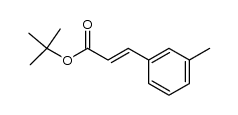(E)-3-间甲苯基丙烯酸叔丁酯 结构式