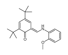 2,4-二叔丁基-6-{[(2-甲氧基苯基)亚氨基]甲基}苯酚 结构式