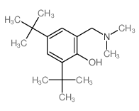 2,4-二叔丁基-6-((二甲氨基)甲基)苯酚 结构式