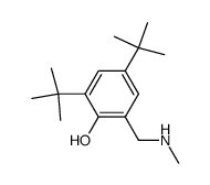 2,4-二叔丁基-6-((甲氨基)甲基)苯酚 结构式