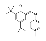 2,4-二叔丁基-6-[(4-甲基苯胺基)亚甲基]环己-2,4-二烯-1-酮 结构式