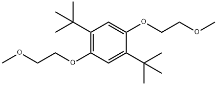 1,4-二叔丁基-2,5-双(2-甲氧基乙氧基)苯 结构式
