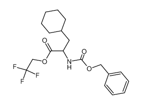 2-苄氧羰基氨基-3-环己基丙酸2,2,2-三氟乙酯 结构式