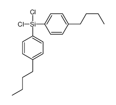 二氯双(4-丁基苯基)硅烷 结构式