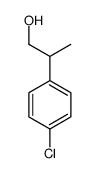 2-(4-氯-苯基)-丙烷-1-醇 结构式