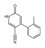 4-(2-甲基苯基)-6-氧代-1H-吡啶-3-甲腈 结构式