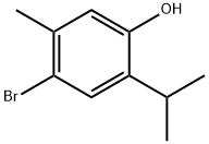 4-溴-5-甲基-2-(丙-2-基)苯酚 结构式