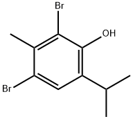 2,4-二溴-6-异丙基-3-甲基苯酚 结构式