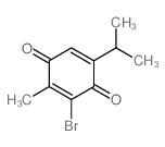3-溴-2-甲基-5-异丙基-2,5-环己二烯-1,4-二酮 结构式