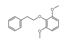 1,3-二甲氧基-2-(2-苯乙氧基)苯 结构式