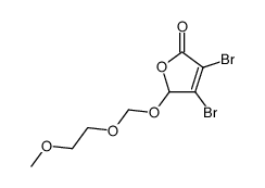 3,4-二溴-5-[(2-甲氧基乙氧基)甲氧基]-5H-呋喃-2-酮 结构式