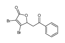 2(5H)-Furanone, 3,4-dibromo-5-(2-oxo-2-phenylethyl)- 结构式