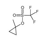 Methanesulfonic acid, 1,1,1-trifluoro-, 1-methylcyclopropyl ester 结构式
