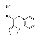1-[2-羟基-2-(2-噻吩基)乙基]溴化吡啶 结构式