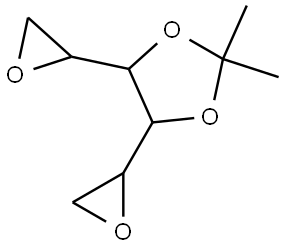 1,2:5,6-二脱水-3,4-O-(1-甲基亚乙基)己糖醇 结构式