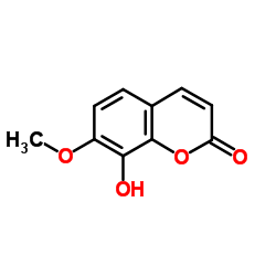 瑞香素-7-甲醚 结构式