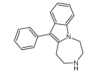 2,3,4,5-四氢-11-苯基-1H-[1,4]二氮杂䓬并[1,7-a]吲哚 结构式