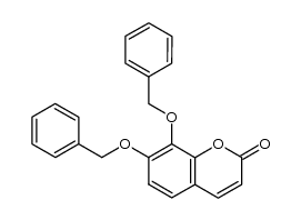 7,8-二苄氧基香豆素 结构式