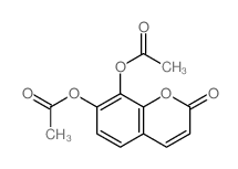 7,8-二乙酰氧基香豆素 结构式
