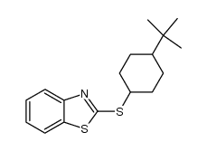2-[[4-(1,1-二甲基乙基)环己基]硫代]苯并噻唑 结构式