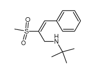 N-叔丁基-1-氨基-2-(甲磺酰基)-3-苯基-2-丙烯 结构式