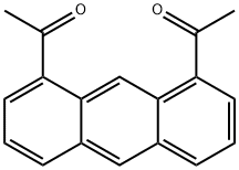 1,8-二乙酰基蒽 结构式