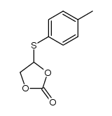 4-(对甲苯硫基)-1,3-二氧杂环戊烯-2-酮 结构式