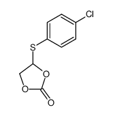 4-(对氯苯硫基)-1,3-二氧杂环戊烷-2-酮 结构式