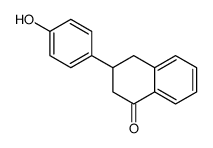 3-(4-hydroxyphenyl)-3,4-dihydronaphthalen-1(2H)-one 结构式