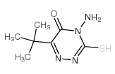 4-氨基-6-叔丁基-3-巯基-1,2,4-三嗪-5(4H)-酮 结构式