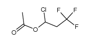 1-氯-3,3,3-三氟丙基乙酸酯 结构式