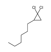 1-(2,2-二氯环丙基)己烷 结构式