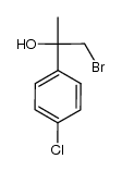 1-溴-2-(4-氯苯基)丙-2-醇 结构式