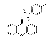 4-甲基-N-(2-苯氧亚苄基)苯磺酰胺 结构式
