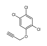 2,4,5-三氯苯基-Β-丙炔醚 结构式
