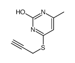 4-甲基-6-(2-丙炔-1-基硫代)-2(1H)-嘧啶酮 结构式