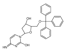 2'-脱氧-5'-O-(三苯甲基)胞苷 结构式