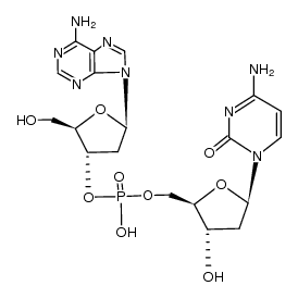 2'-脱氧腺苷酰-(3'→5')-2'-脱氧胞苷酸钠盐 结构式