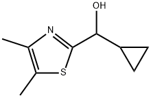 α-环丙基-4,5-二甲基-2-噻唑甲醇 结构式