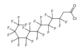3,3,4,4,5,5,6,6,7,7,8,8,9,9,10,10,11,11,12,12,12-二十一氟十二碳酰氯 结构式